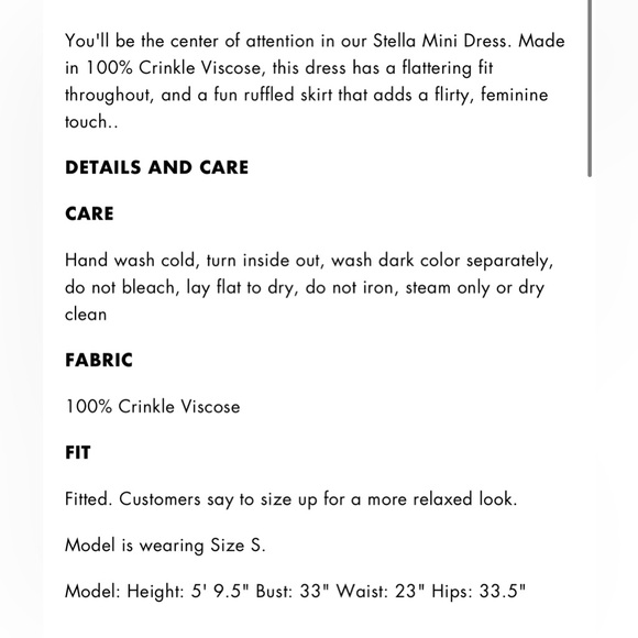 Z Supply Stella Solid Mini Dress in Black Size Small - Picture 13 of 13